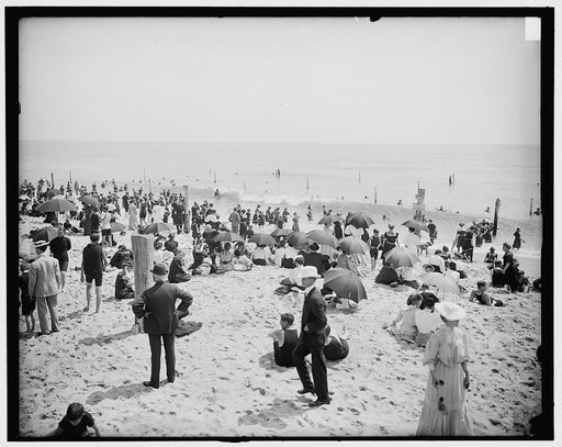 On the beach, Asbury Park, N.J.