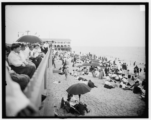 Watching the bathers, Asbury Park, N.J.
