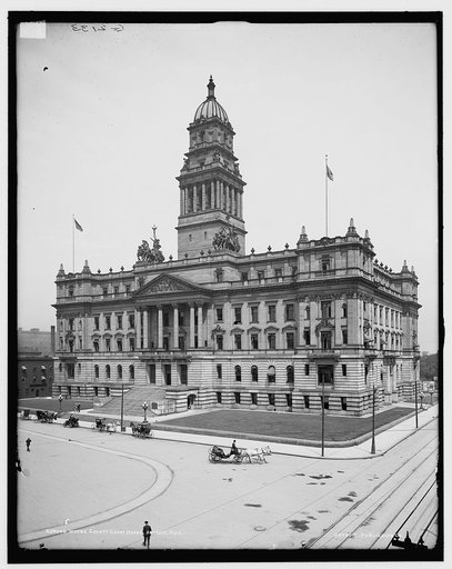 Wayne County Court House [i.e. Wayne County Building], Detroit, Mich.