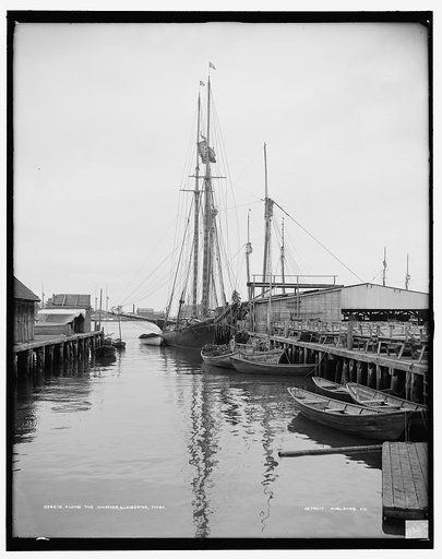 Along the wharves, Glaucester [i.e. Gloucester], Mass.
