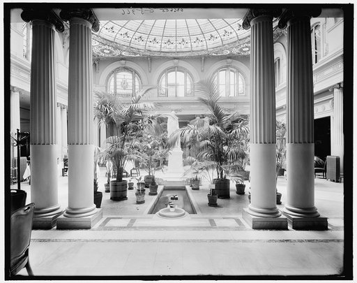 Japanese palm garden, Jefferson hotel, Richmond, Va.