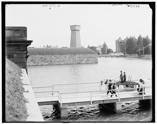 The Postern bridge, Fort Monroe, Va.