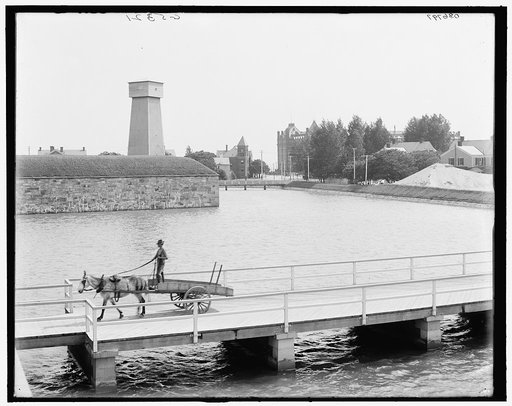 The Postern bridge, Fort Monroe, Va.