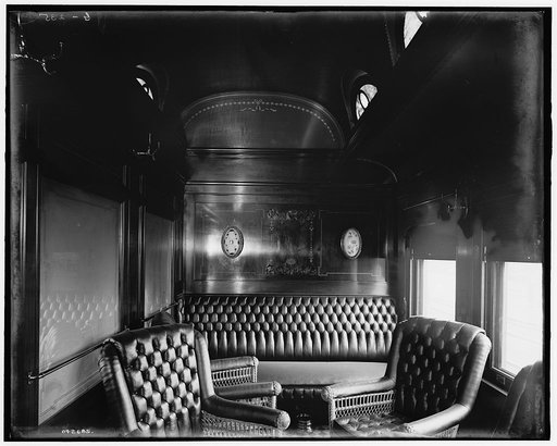 Pere Marquette Railroad parlor car no. 25, smoking room