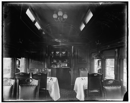 Pere Marquette Railroad parlor car, cafe