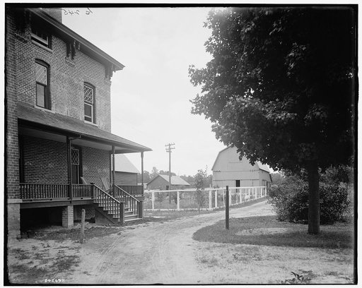 The Firs, driveway to barn, New Baltimore, Mich.