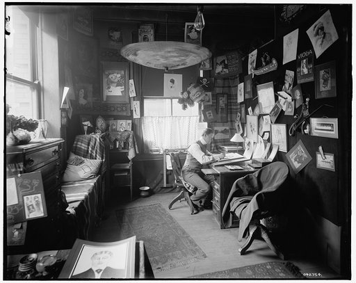 Office, possibly sheet music printing or publishing firm, Detroit, Mich.