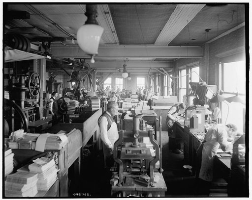 Book bindery, Richmond & Backus Co., Detroit, Mich.