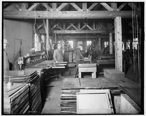 Glazier Stove Company, machine room, Chelsea, Mich.