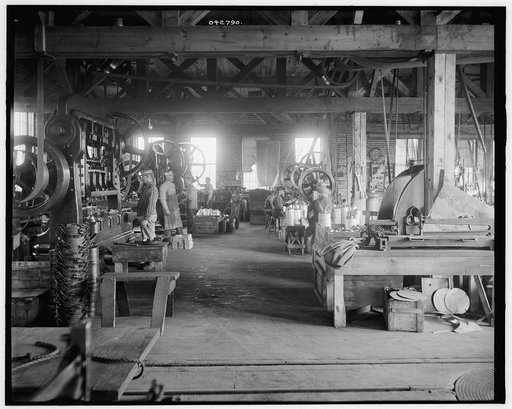 Glazier Stove Company, machine room, Chelsea, Mich.