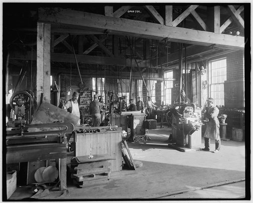 Glazier Stove Company, machine room, Chelsea, Mich.