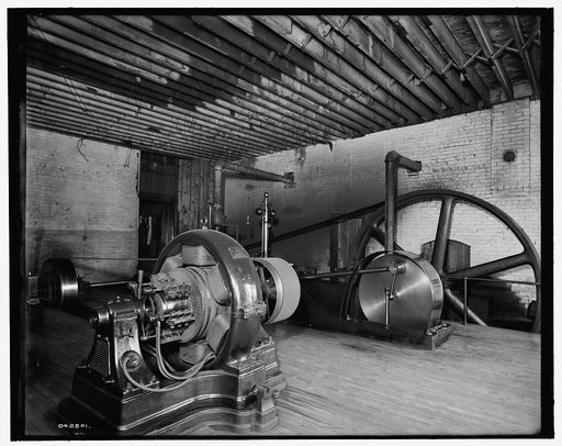 Glazier Stove Company, engine room, Chelsea, Mich.