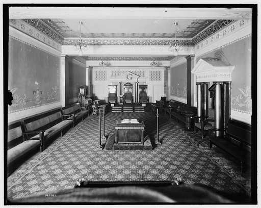 Center Blue Lodge Room, Masonic temple, Detroit