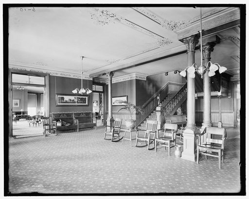 Alma Sanitarium, reception hall, Alma, Mich.