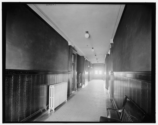 Glazier Stove Company, hall in office bldg., Chelsea, Mich.