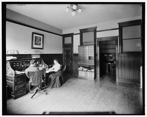 Glazier Stove Company, secretary's room, Chelsea, Mich.