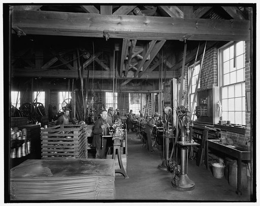 Glazier Stove Company, machine room, Chelsea, Mich.