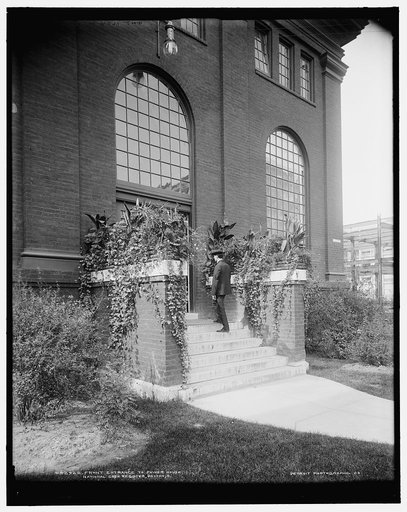Front entrance to power house, National Cash Register [Company], Dayton, O[hio