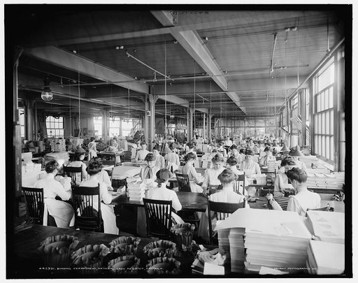 Binding department, National Cash Register [Company], Dayton, O[hio