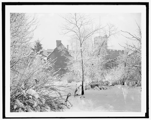 James E. Scripps house in snow, Detroit, Mich.