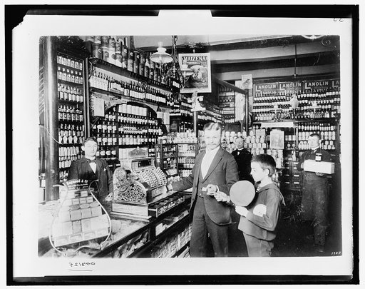 Unidentified grocery store, probably in Germany