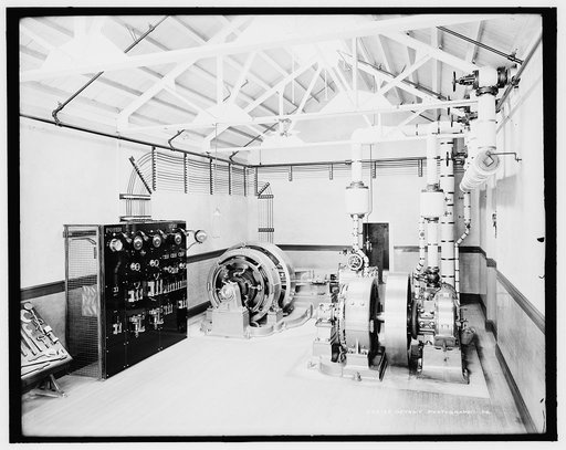 Dynamo room with switchboard