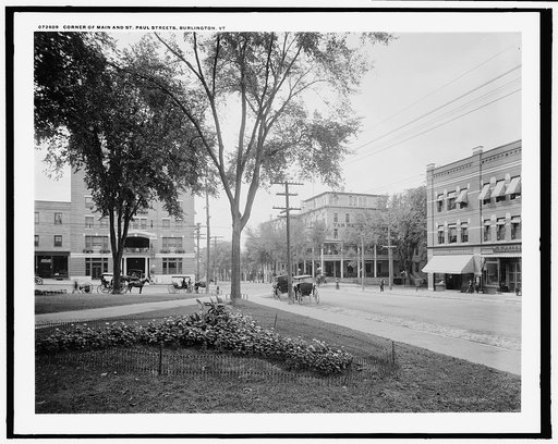 Corner of Main and St. Paul streets, Burlington, Vt.
