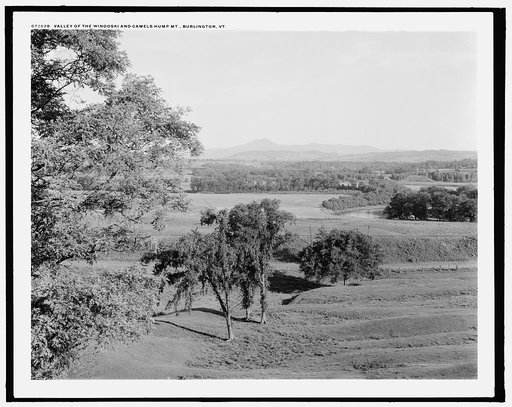 Valley of the Winooski and Camels Hump Mt. [i.e. Mountain], Burlington, Vt.