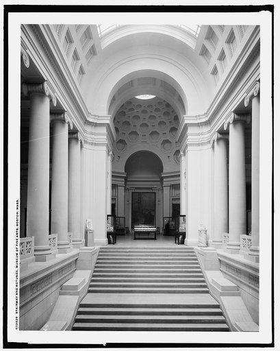 Stairway and rotunda, Museum of Fine Arts, Boston, Mass.