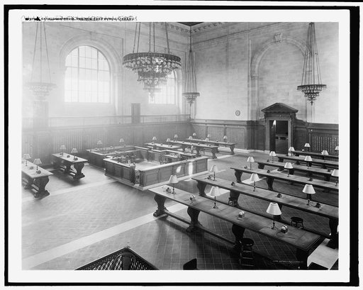 Catalogue room, the New York Public Library