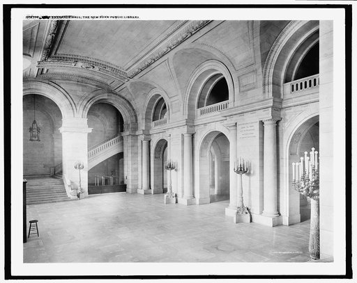 Main entrance hall, the New York Public Library