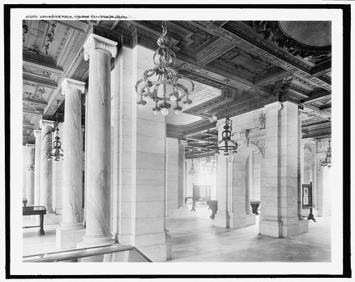 Exhibition room, the New York Public Library