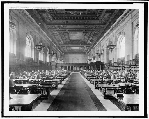 Main reading room, the New York Public Library