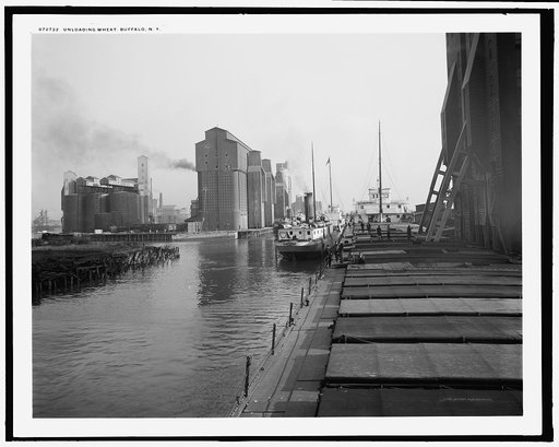 Unloading wheat, Buffalo, N.Y.