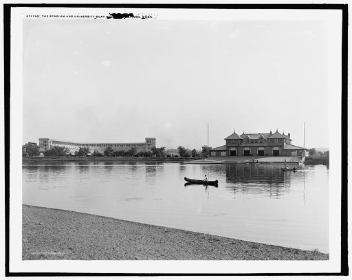 The Stadium and University Boat House, Cambridge, Mass.
