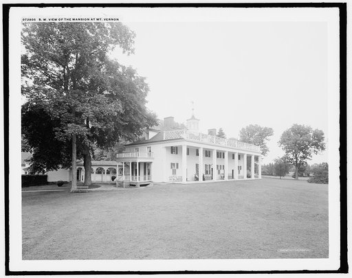 S.W. [i.e. Southwest] view of the mansion at Mt. Vernon