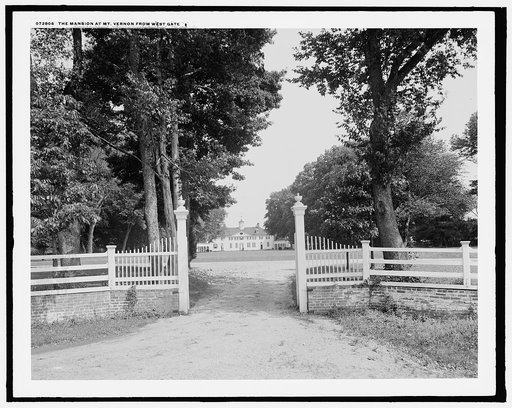 The Mansion at Mt. Vernon from west gate