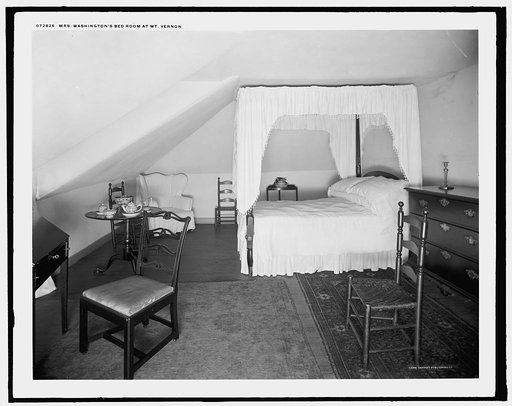 Mrs. [Martha] Washington's bed room at Mt. Vernon