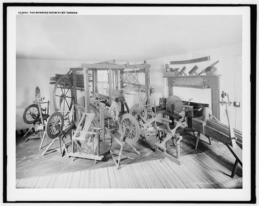 The Spinning room at Mt. Vernon