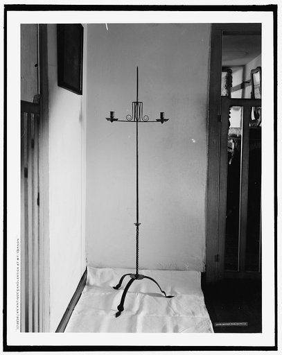 An Antique candlestick at Mt. Vernon