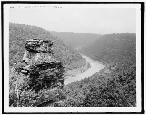 Chimney Rock and New River canyon near Fayette, W. Va.