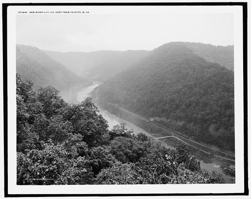 New River canyon, east from Fayette, W. Va.