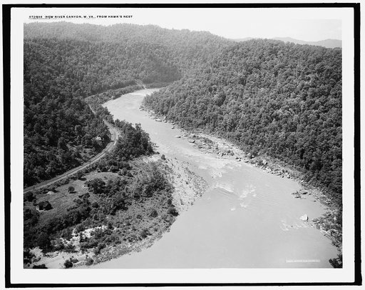New River canyon, W. Va., from Hawk's Nest