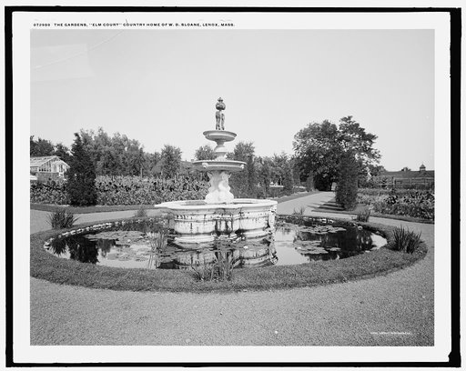 The Gardens, Elm Court, country home of W.D. [i.e. William D.] Sloane, Lenox, Mass.