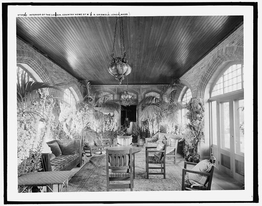 Interior of the loggia, country home of W.E.S. Griswold, Lenox, Mass.