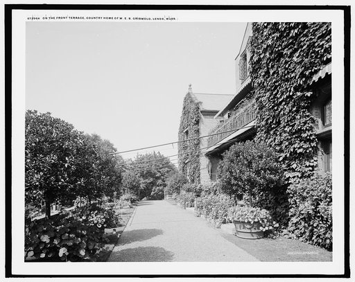 On the front terrace, country home of W.E.S. Griswold, Lenox, Mass.
