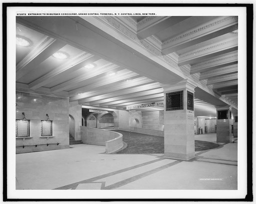Entrance to suburban concourse, Grand Central Terminal, N.Y. Central Lines, New York