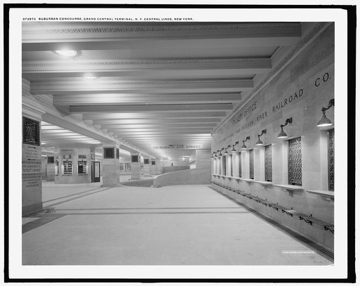 Suburban concourse, Grand Central Terminal, N.Y. Central Lines, New York