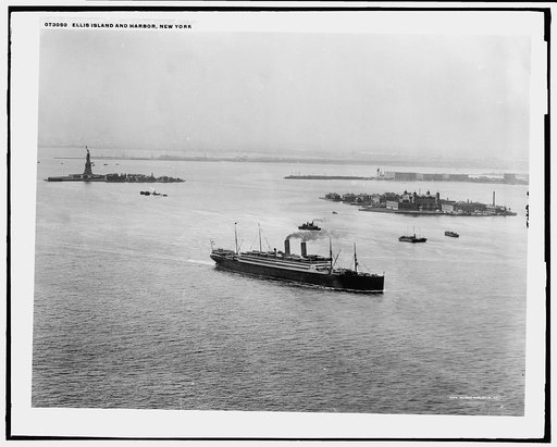 Ellis Island and Harbor, New York