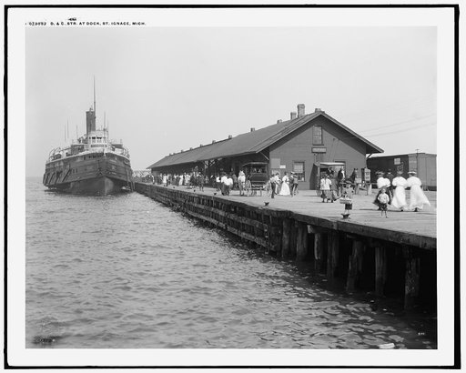 D.& C. str. at dock, St. Ignace, Mich.